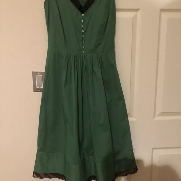 NEW! Zara Green Midi Dress Size M made in Morocco - Picture 3 of 11